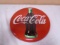 Heavy Metal Round Coca-Cola Button Sign