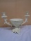 Cast Iron Double Candle Holder w/Center Bowl
