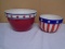 2 Pc. Americana Ceramic Bowl Set