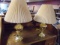 2 Matching Brass Table Lamps