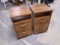2 Matching Rolling Night Stands w/ 2 Drawers