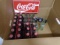 Large Group of Collecible Coca-Cola Bottles & License Plate