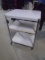Vintage Metal 3 Tier Rolling Utility Cart