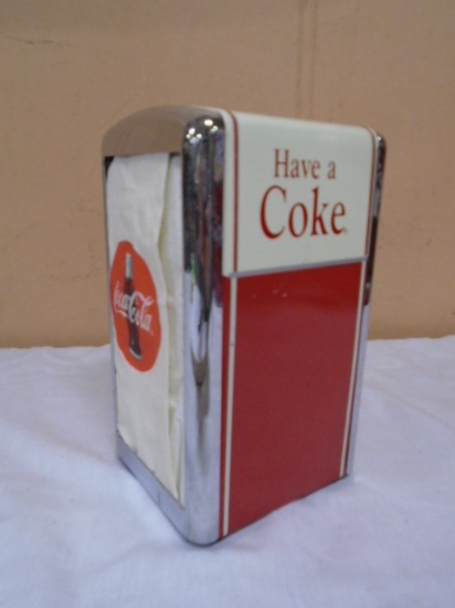 Metal Coca-Cola Napkin Holder