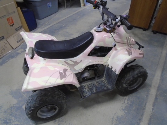 Child's 110cc Pink Camo 4 Wheeler