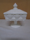 Westmorland Glass Pedistal Covered Compote