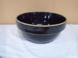 Vintage Brown Crock Mixing Bowl