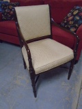 Beautiful Wooden Arm Upholstered Side Chair