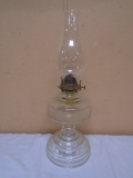 Vintage Glass Oil Lamp