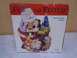 Fitz & Floyd Musical Santa w/ Toys