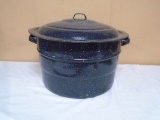 Enamelware Canner w/ Lift Out Jar Rack