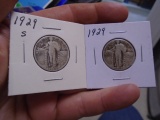 1929 S Mint & 1929 Standing Liberty Quarters