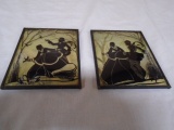 Pair of Antique Silhouette Bubble Pictures