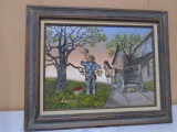 H. Hargrove Framed Canvas 