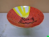 Large Pottery Watermelon Bowl