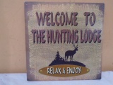 Hunting Lodge Metal Décor Sign