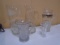 5pc Group of Vintage Glass Pitchers & Crystal