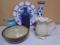 6pc Group of Ceramic & Pottery Décor Items