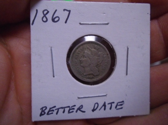 1867 Three Cent Piece