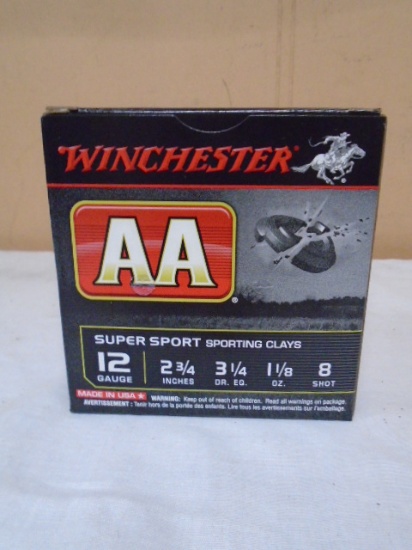 25 Round Box of Winchester AA 12ga Shotgun Shells