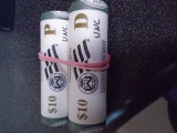 (2) 2010 Yosemite(CA) Uncirculated Rolls of Quarters