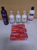 3 Dove Liquid Hand Soap/ Tresemme Shampoo & Conditioner/ 3 Colgate Optice White Toothpaste