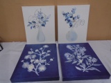 4pc Canvas Wall Art Group