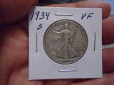 1934 S Mint Walking Liberty Half Dollar