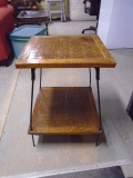 Iron & Oak Vintage 2 Tier Side Table