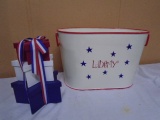 Liberty Metal Tub & Patriotic Star Boxes