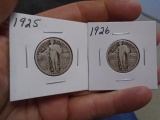 1925 & 1926 Standing Liberty Quarters