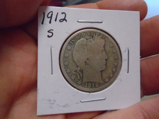 1912 S-Mint Barber Half Dollar