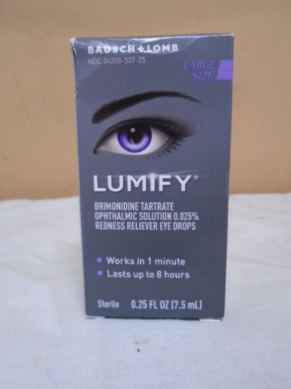 Large Size Bausch & Lomb Lumify Eye Drops