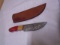 Custom Made Damaskus Blade Knife w/ Wood Handle