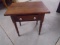 Antique Wooden Side Table w/ Drawer