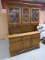 Beautiful 2 Piece Lighted Glass Front China Cabinet