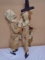 (2) Vintage Man and Woman Cloth Dolls