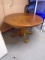 Round Oak Pedestal Dining Table