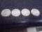 4 Silver Washington Quarters