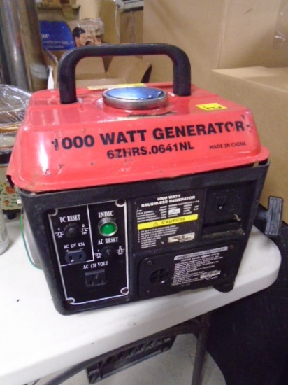 1000 Watt Brushless Gas Powered Portable Generator