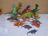 Large Group of Toy Dinosaurs