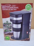 Brentwood Single Cup Coffee Maker w/Stainless Travel Mug