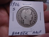 1906 S-Mint Barber Half Dollar