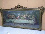 1920's Beautiful Framed Italian Last Supper Print