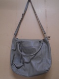 Ladies Gray Leather Steve Madden Purse