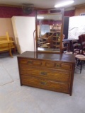 3 Drawer Oak Dresser w/ Mirror