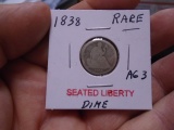 1838 Seated Liberty Dime