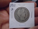 1911 S Mint Barber Half Dollar