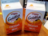 Qty. 2 Cheddar Goldfish Cracker Tubs 30 Oz Each