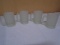 Set of 4 Frosted Glass Baby Beer Mugs